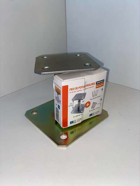 Image du produit KIT PIED DE POTEAU REGLABLE 100/150mm (10)